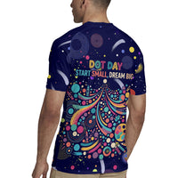 Dot Day Make Your Mark Rugby Jersey Colorful Celestial Watercolor Circles And Swirling Polka Dots