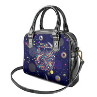 Dot Day Make Your Mark Shoulder Handbag Colorful Celestial Watercolor Circles And Swirling Polka Dots