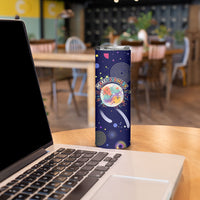 Dot Day Make Your Mark Skinny Tumbler Colorful Celestial Watercolor Circles And Swirling Polka Dots