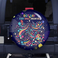 Dot Day Make Your Mark Spare Tire Cover Colorful Celestial Watercolor Circles And Swirling Polka Dots
