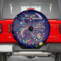 Dot Day Make Your Mark Spare Tire Cover Colorful Celestial Watercolor Circles And Swirling Polka Dots