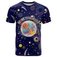 Dot Day Make Your Mark T Shirt Colorful Celestial Watercolor Circles And Swirling Polka Dots