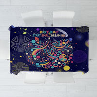 Dot Day Make Your Mark Tablecloth Colorful Celestial Watercolor Circles And Swirling Polka Dots