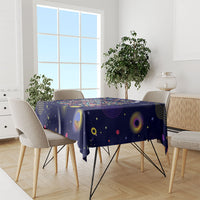 Dot Day Make Your Mark Tablecloth Colorful Celestial Watercolor Circles And Swirling Polka Dots