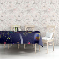 Dot Day Make Your Mark Tablecloth Colorful Celestial Watercolor Circles And Swirling Polka Dots
