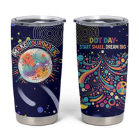 Dot Day Make Your Mark Tumbler Cup Colorful Celestial Watercolor Circles And Swirling Polka Dots
