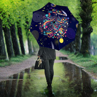 Dot Day Make Your Mark Umbrella Colorful Celestial Watercolor Circles And Swirling Polka Dots