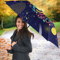 Dot Day Make Your Mark Umbrella Colorful Celestial Watercolor Circles And Swirling Polka Dots