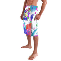 Happy Dot Day Lavalava Colorful Swirling Polka Dots and Whimsical Smiley Flowers