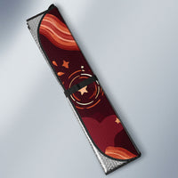 International Bacon Day Auto Sun Shade Retro Bacon Pattern With Sizzling Skillet Graphic