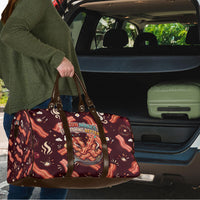 International Bacon Day Travel Bag Retro Bacon Pattern With Sizzling Skillet Graphic