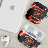 International Bacon Day United By Bacon AirPods Case Retro Bacon Globe and Cool Bacon Mascot Graphic
