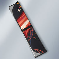 International Bacon Day United By Bacon Auto Sun Shade Retro Bacon Globe and Cool Bacon Mascot Graphic