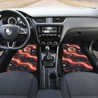 International Bacon Day United By Bacon Car Mats Retro Bacon Globe and Cool Bacon Mascot Graphic