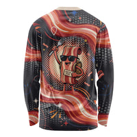 International Bacon Day United By Bacon Long Sleeve Shirt Retro Bacon Globe and Cool Bacon Mascot Graphic