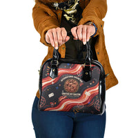 International Bacon Day United By Bacon Shoulder Handbag Retro Bacon Globe and Cool Bacon Mascot Graphic
