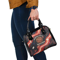 International Bacon Day United By Bacon Shoulder Handbag Retro Bacon Globe and Cool Bacon Mascot Graphic