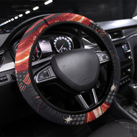 International Bacon Day United By Bacon Steering Wheel Cover Retro Bacon Globe and Cool Bacon Mascot Graphic