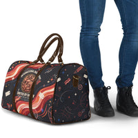International Bacon Day United By Bacon Travel Bag Retro Bacon Globe and Cool Bacon Mascot Graphic
