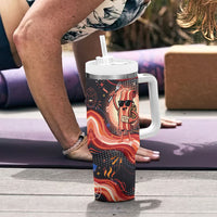 International Bacon Day United By Bacon Tumbler With Handle Retro Bacon Globe and Cool Bacon Mascot Graphic