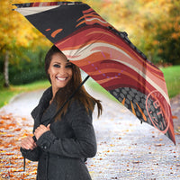 International Bacon Day United By Bacon Umbrella Retro Bacon Globe and Cool Bacon Mascot Graphic