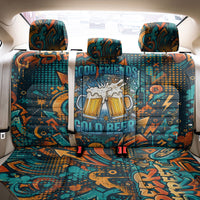 Beer Lovers Cheers To Good Times Back Car Seat Cover Urban Graffiti Pattern With Frothy Clinking Mugs Art