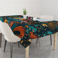 Beer Lovers Cheers To Good Times Tablecloth Urban Graffiti Pattern With Frothy Clinking Mugs Art