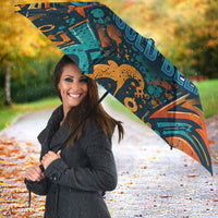 Beer Lovers Cheers To Good Times Umbrella Urban Graffiti Pattern With Frothy Clinking Mugs Art