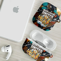 Beer Lovers United Brew Mode On AirPods Case Retro Comic Beer Characters Clinking Glasses