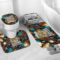 Beer Lovers United Brew Mode On Bathroom Set Retro Comic Beer Characters Clinking Glasses