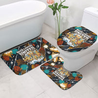 Beer Lovers United Brew Mode On Bathroom Set Retro Comic Beer Characters Clinking Glasses
