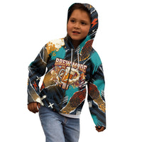 Beer Lovers United Brew Mode On Kid Hoodie Retro Comic Beer Characters Clinking Glasses