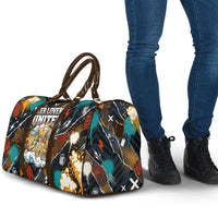 Beer Lovers United Brew Mode On Travel Bag Retro Comic Beer Characters Clinking Glasses