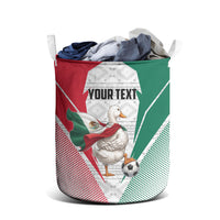 Personalized Mexico Soccer Duck Laundry Basket Mexican Flag Cape Soccer Ball