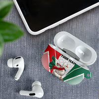Personalized Mexico Soccer Duck AirPods Case Mexican Flag Cape Soccer Ball