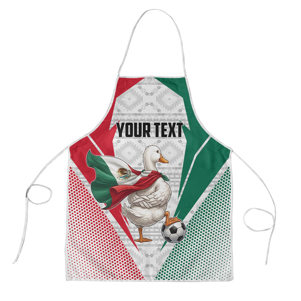 Personalized Mexico Soccer Duck Apron Mexican Flag Cape Soccer Ball