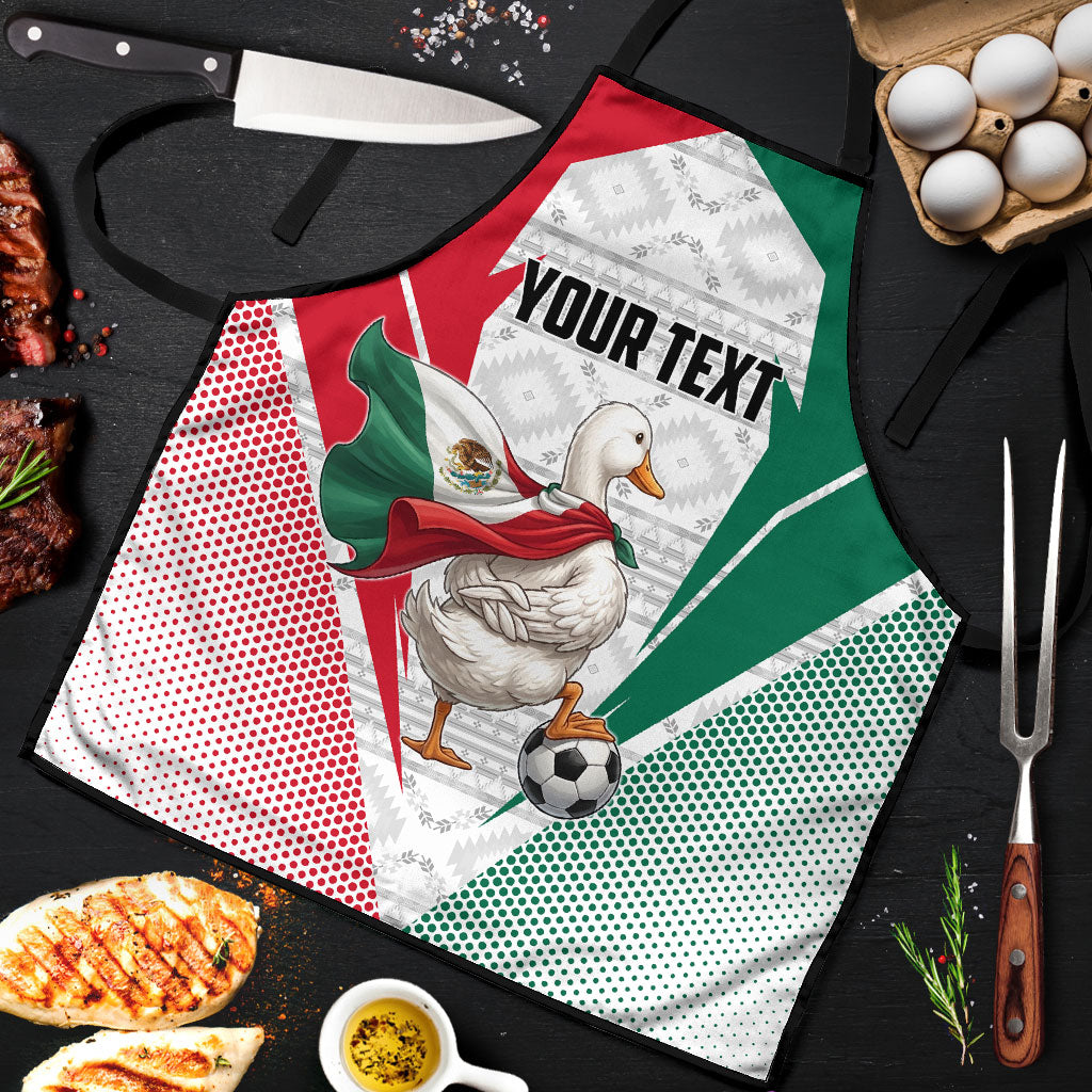 Personalized Mexico Soccer Duck Apron Mexican Flag Cape Soccer Ball