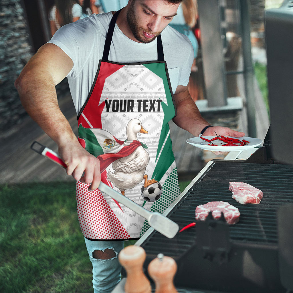 Personalized Mexico Soccer Duck Apron Mexican Flag Cape Soccer Ball