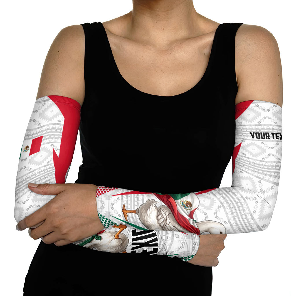 Personalized Mexico Soccer Duck Arm Sleeves Mexican Flag Cape Soccer Ball
