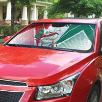 Personalized Mexico Soccer Duck Auto Sun Shade Mexican Flag Cape Soccer Ball
