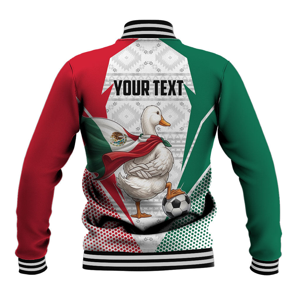 Personalized Mexico Soccer Duck Baseball Jacket Mexican Flag Cape Soccer Ball