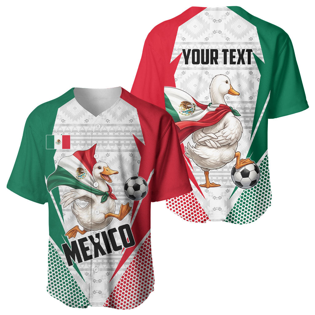 Personalized Mexico Soccer Duck Baseball Jersey Mexican Flag Cape Soccer Ball