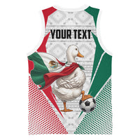 Personalized Mexico Soccer Duck Basketball Jersey Mexican Flag Cape Soccer Ball