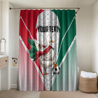 Personalized Mexico Soccer Duck Bathroom Set Mexican Flag Cape Soccer Ball