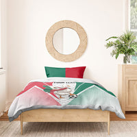 Personalized Mexico Soccer Duck Bedding Set Mexican Flag Cape Soccer Ball