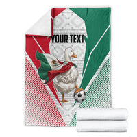 Personalized Mexico Soccer Duck Blanket Mexican Flag Cape Soccer Ball