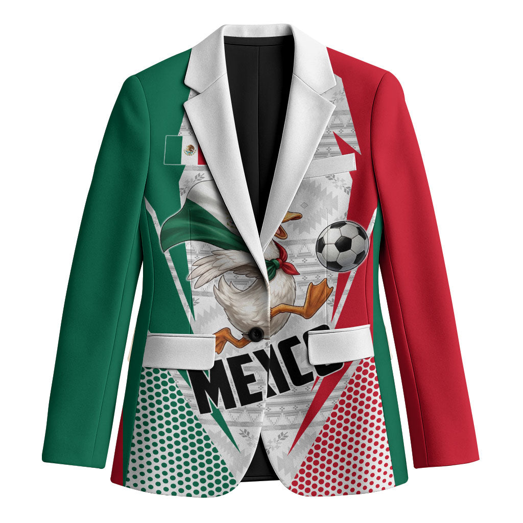 Personalized Mexico Soccer Duck Blazer Mexican Flag Cape Soccer Ball