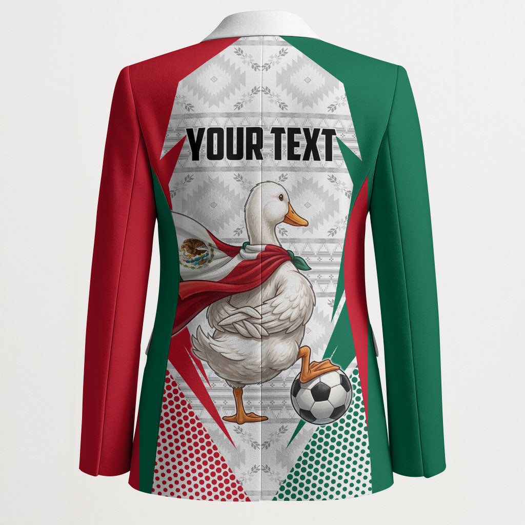 Personalized Mexico Soccer Duck Blazer Mexican Flag Cape Soccer Ball
