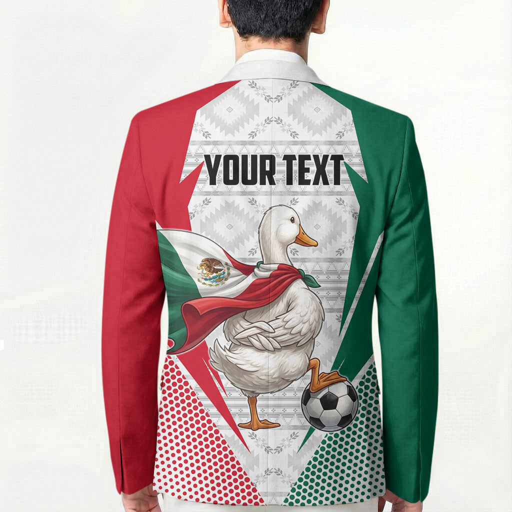 Personalized Mexico Soccer Duck Blazer Mexican Flag Cape Soccer Ball