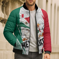 Personalized Mexico Soccer Duck Bomber Puffer Jacket Mexican Flag Cape Soccer Ball